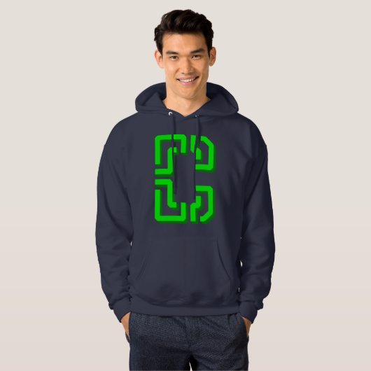 3d letter C logo ontwerp. Hoodie (Voorkant volledig)