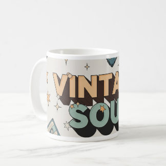 3D-lettering en cassettebandje-ontwerp Koffiemok