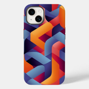 3D Levendig Geometrisch Patroon 2  iPhone 14 Hoesje