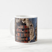 3D Library Mok Koffieverjaardagscadeaus (Voorkant links)