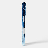 3d lichtblauw winterfeest in het bos Case-Mate iPhone case (Achterkant / Rechts)