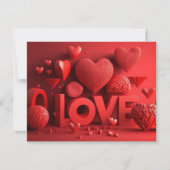 3D LIEFDE FEESTDAGENKAART (Voorkant)