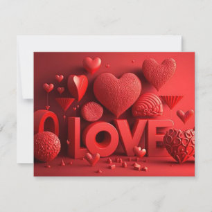 3D LIEFDE FEESTDAGENKAART