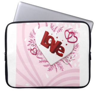3D-liefde Laptop Sleeve