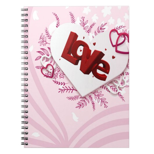 3D-liefde Notitieboek (Voorkant)