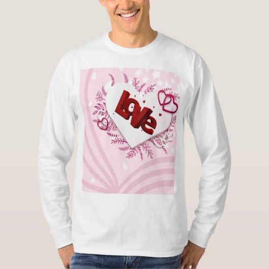 3D-liefde T-shirt (Voorkant)
