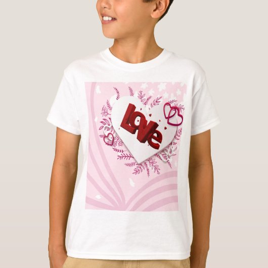 3D-liefde T-shirt (Voorkant)
