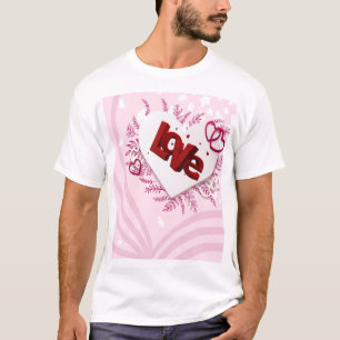 3D-liefde T-shirt