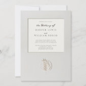 3D lijst vloeiende bruiloft Kaart (Voorkant)