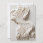 3D lijst vloeiende bruiloft Kaart (Achterkant)