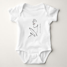 3D Line Art kant B - Artiest - CardArts Baby Bodys Romper