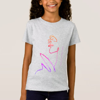 3D Line Art kant B - Artiest - CardArts T-shirt