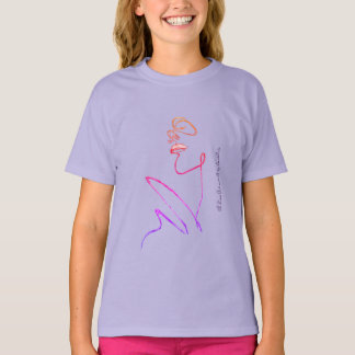 3D Line Art kant B - Artiest - CardArts T-shirt