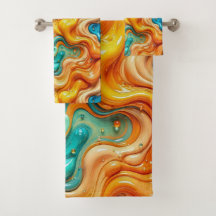 3D Liquid Swirl Abstract Glass - Modern Psychedeli