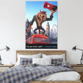 3D Londen Film Thema Canvas Afdruk (Insitu (Slaapkamer))