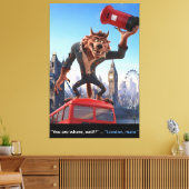 3D Londen Film Thema Canvas Afdruk (Insitu (Woonkamer))
