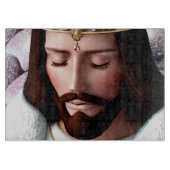 3D Look AI Koning van het Universum Jezus Snijplank (Voorkant)