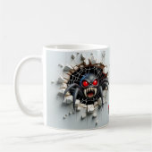 3D-look bedrukte enge spin Koffiemok (Links)