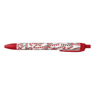 3D-look Candy Cane Kantoor Gifts Kerstmis Rood Zwarte Inkt Pen