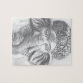 3d Lord Ganesha - Om Legpuzzel (Horizontaal)