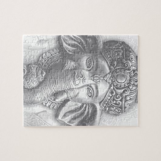 3d Lord Ganesha - Om Legpuzzel (Horizontaal)