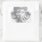 3d Lord Ganesha - Om Rechthoekige Sticker (Tas)