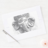 3d Lord Ganesha - Om Rechthoekige Sticker (Envelop)