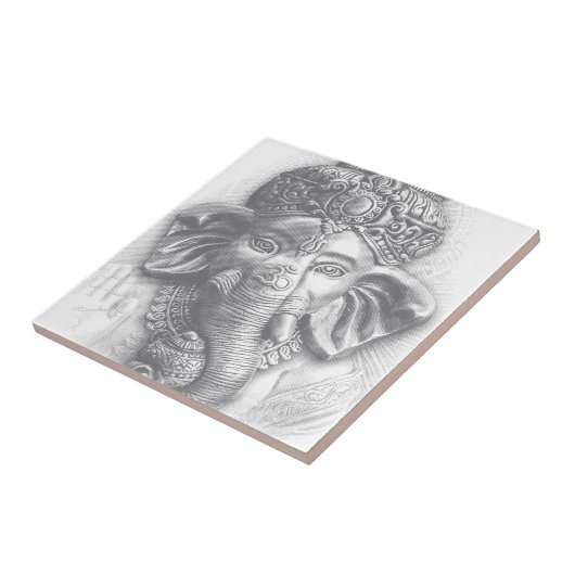 3d Lord Ganesha - Om Tegeltje (Zijkant)