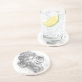 3d Lord Ganesha - Om Zandsteen Onderzetter (Zijkant)