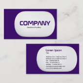 3d Lozenge - donker violet Visitekaartje (Voorkant / Achterkant)