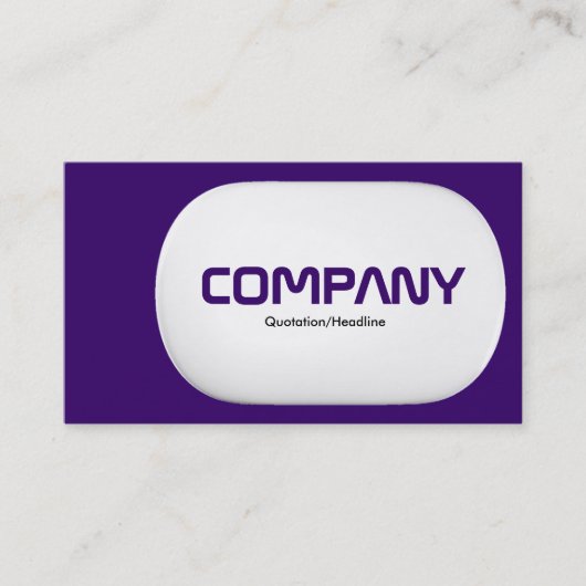 3d Lozenge - donker violet Visitekaartje (Voorkant)