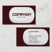 3d Lozenge - Donkerbruin Visitekaartje (Voorkant / Achterkant)