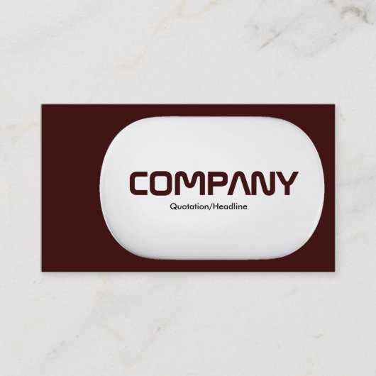 3d Lozenge - Donkerbruin Visitekaartje (Voorkant)