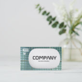 3d Lozenge - Glass Wall Visitekaartje (Staand voorkant)