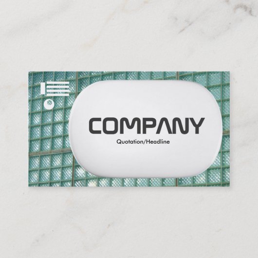 3D Lozenge - Glazen Wand 02 Visitekaartje (Voorkant)