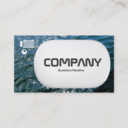 3D Lozenge - Mousserend water 01 Visitekaartje (Voorkant)