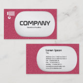 3D Lozenge - Rood reliëf textuur Visitekaartje (Voorkant / Achterkant)