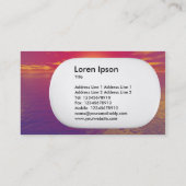 3D Lozenge - Zonsopkomst Zonsondergang Visitekaartje (Achterkant)