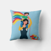 3D luiers gerechten slaperige ogen: gezien en gevi Kussen (Achterkant)