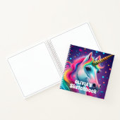 3D magische eenhoorn gepersonaliseerde Kinder sche Notitieboek (Binnen)