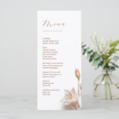 3D Magnolia Flowers Menu (Staand voorkant)