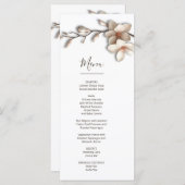 3D Magnolia Flowers Menu (Voorkant / Achterkant)