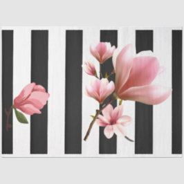 3D Magnolia Pink Flower Decoupage Tissue Paper Tissuepapier