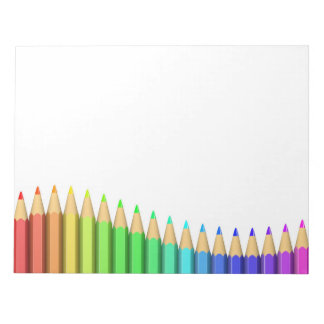 3D malle leuk regenboog kleurpotloden Notitieblok