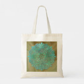 3D Mandala Meditatie Yoga kleurrijke achtergrond Tote Bag (Achterkant)