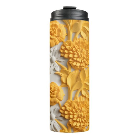 3D Marigold Floral Thermosbeker (Voorkant)