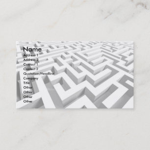 3D Maze Visitekaartje