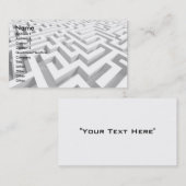 3D Maze Visitekaartje (Voorkant / Achterkant)