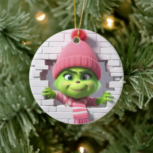 3D Meisje Elf Keramisch Ornament (Boom)