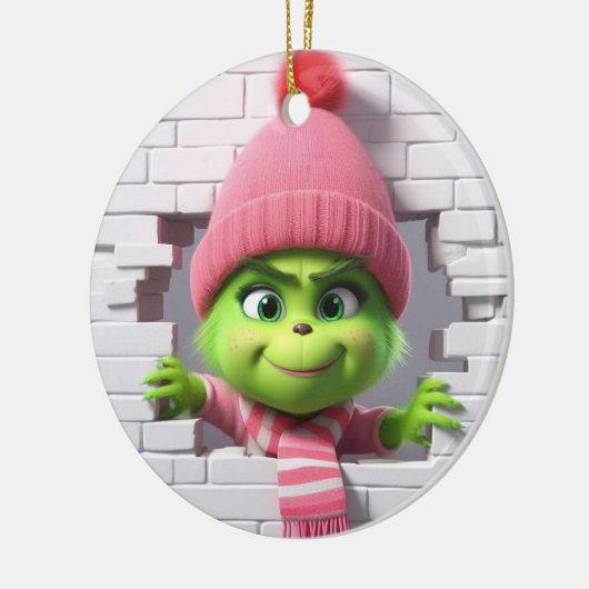 3D Meisje Elf Keramisch Ornament (Links)